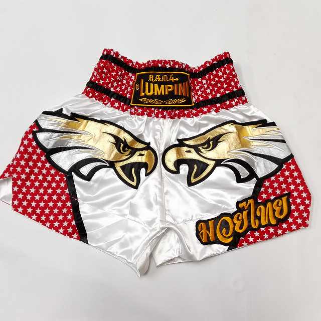 楽天市場】98 TWINS サテン ムエタイ ボクシング パンツ 金虎 /キック