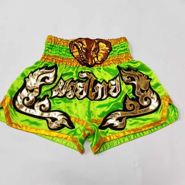 楽天市場】112 TWINS サテン ムエタイ ボクシング パンツ 緑迷彩