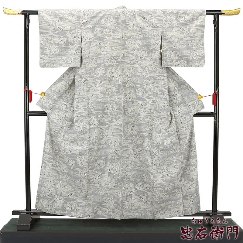 楽天市場】【中古】 本場結城紬 単衣 証紙 着物 裄丈65