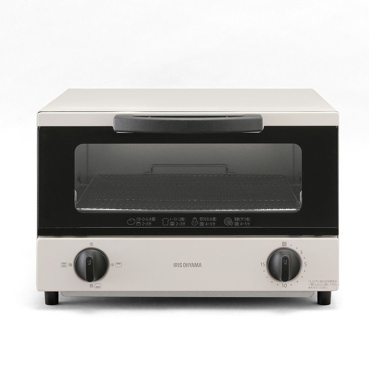 トースター4枚おしゃれホワイトEOT-032-Wオーブントースター4枚焼きトースターシンプルコンパクトおーぶんとーすたータイマー機能ヒーター切替3段階パンくずトレーパンぱん4枚朝朝食こんがり焼きたて焼きたてパンアイリスオーヤマ