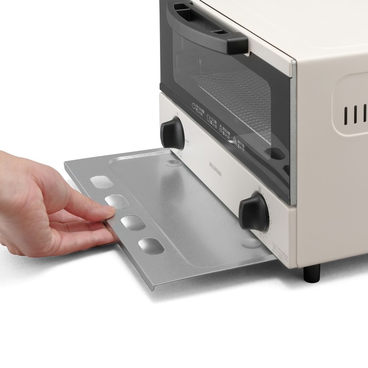 トースター4枚おしゃれホワイトEOT-032-Wオーブントースター4枚焼きトースターシンプルコンパクトおーぶんとーすたータイマー機能ヒーター切替3段階パンくずトレーパンぱん4枚朝朝食こんがり焼きたて焼きたてパンアイリスオーヤマ