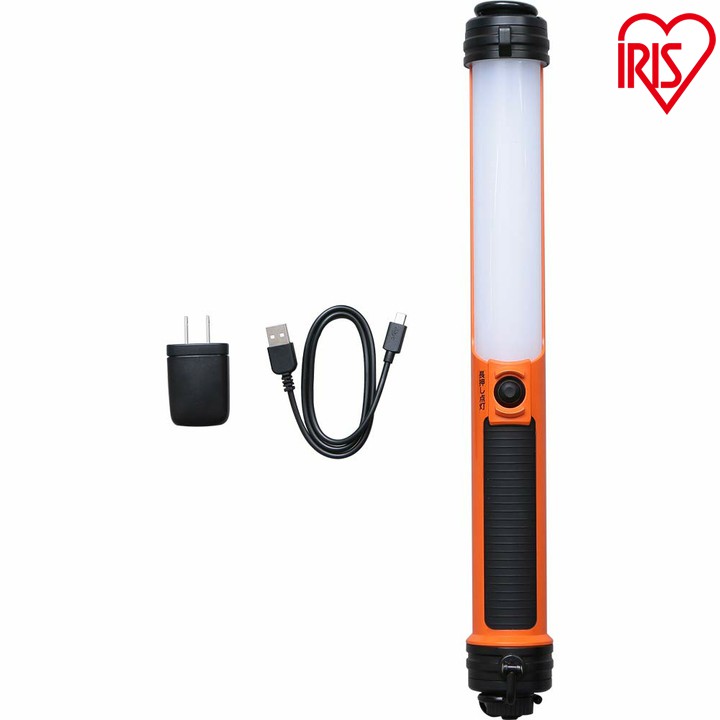 【5%OFFクーポン倍★4/14 20:00～4/21 9:59】ライト 作業灯 防水 LED スティック 500lm 充電式 充電器付きLWS-500SB-CH 照明 明かり 昼白色 防雨 広配光 作業用品 USB充電 スティック型 懐中電灯 作業 現場 アイリスオーヤマ 81smn
