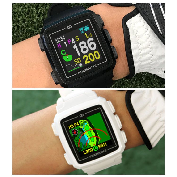 定番のお歳暮 距離計 ゴルフ Greenon The Golf Watch Premium 2 G014b 距離計 時計 ゴルフウォッチ ラウンド プレミアム 距離測定器 薄型 軽量 交換ベルト フルオートプレイ ブラック ホワイト D B ラウンド用品 小物 Www Williamssound Com