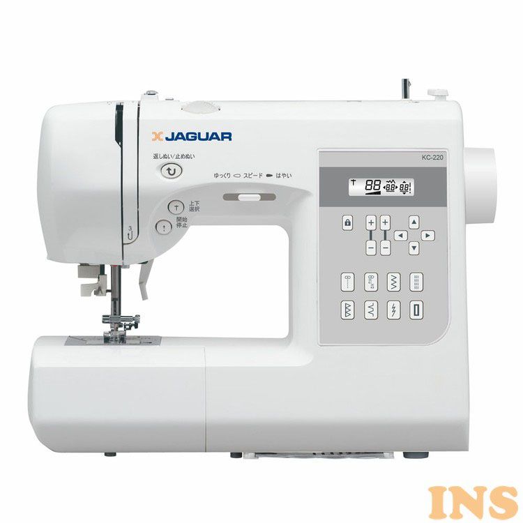 コンピュータミシン 電動 電動ミシン ジャガー コンピューターミシン KC220 ホワイト KC-220 送料無料 ミシン 家庭 裁縫 刺繍 家事 男女 名前