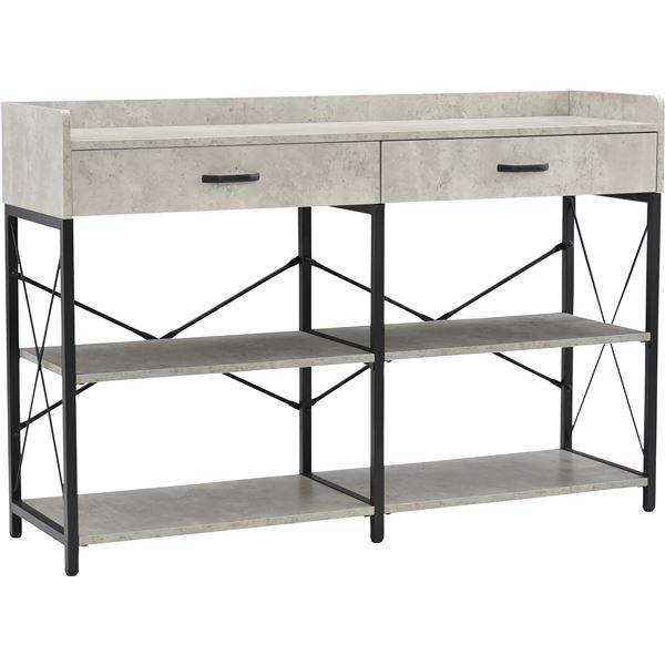 フリーラック 約幅74cm スチール アイアン コンクリート 組立品