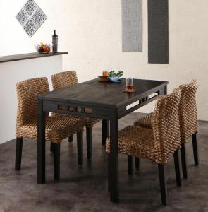ダイニングセット アジアンモダンダイニングセット 4人 5点セット(テーブル+チェア4脚) W120｜ソファ ソファベッドのU-Factory
