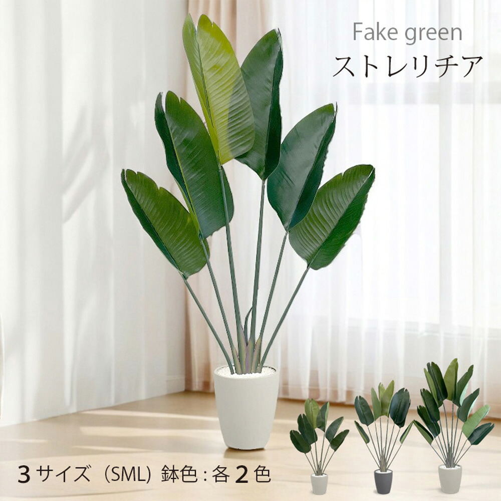 【ポイント10倍】お買い物マラソン【4/14～4/17】迄　ストレチリア フェイクグリーン 人工観葉植物 120cm 140cm 180cm 鉢付属 インテリア グリーン お手入れ簡単【一人暮らし 家具】