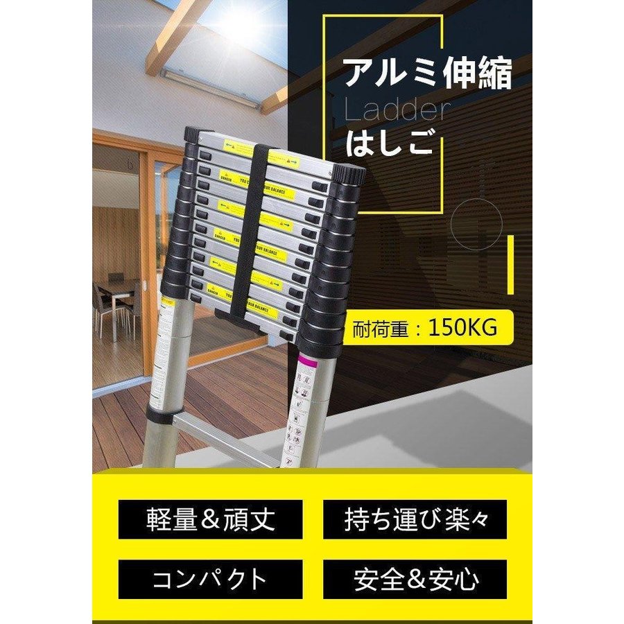 ビッグ割引 新品、未使用 ❗️一点限定❗️伸縮ハシゴ はしご