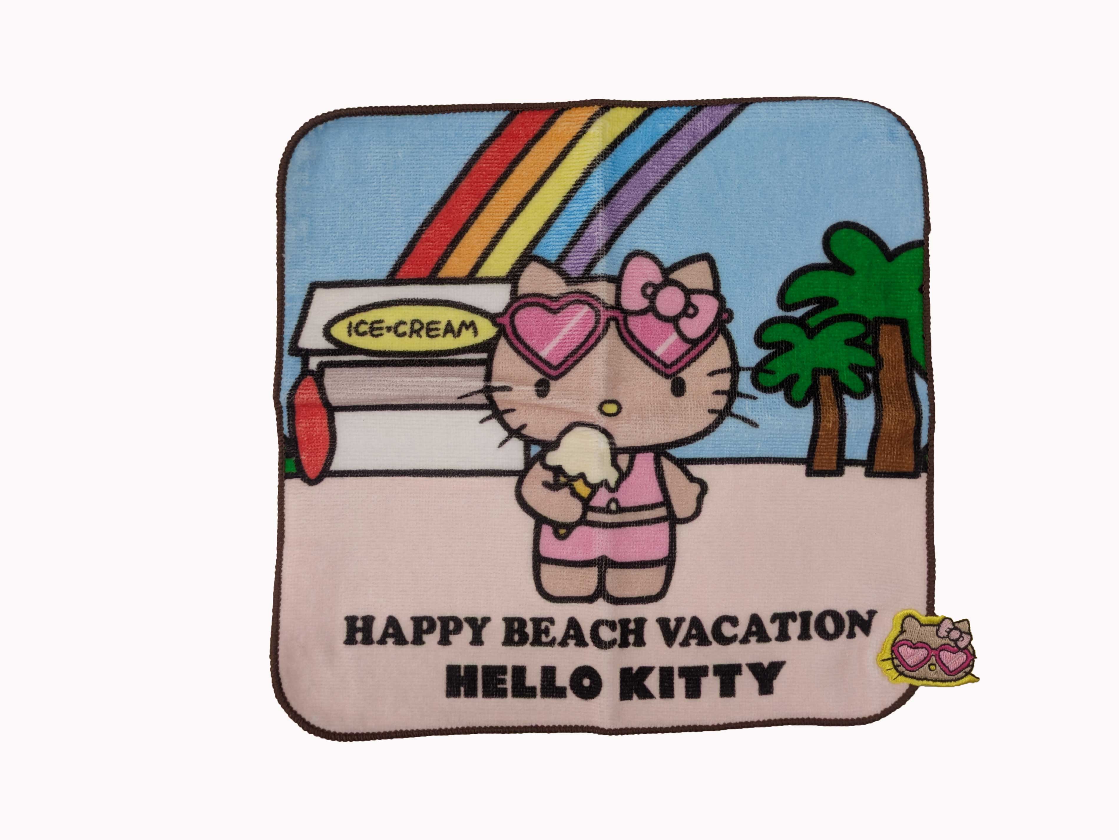 楽天市場】日焼けキティ ハンドタオル ハンカチ ハローキティちゃん