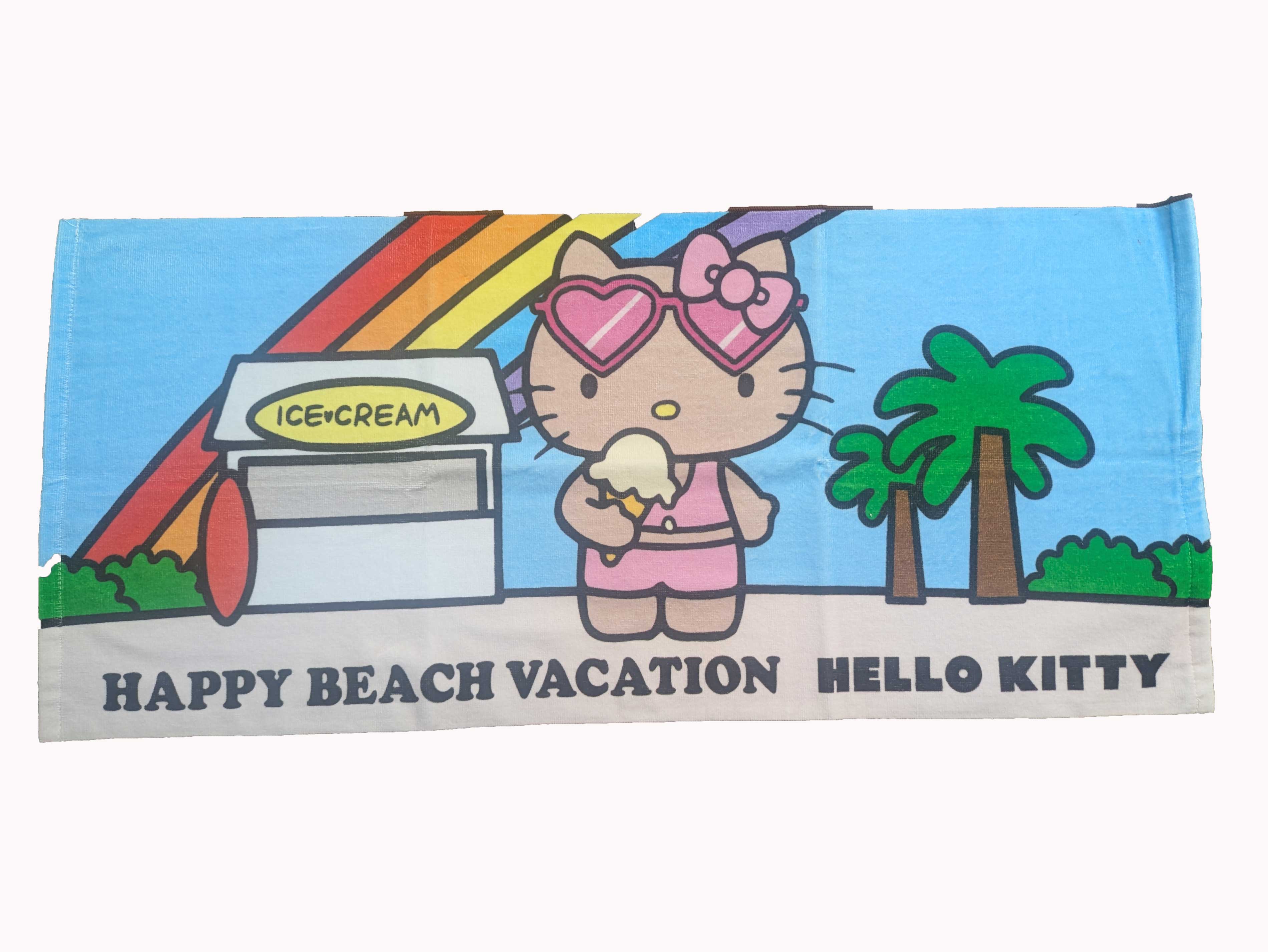 楽天市場】日焼けキティ ハンドタオル ハンカチ ハローキティちゃん