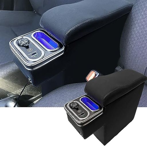 SGALUPAプロボックス/サクシード専用アームレストコンソールボックス160系ガソリン車適合ハイブリッド車適合USBポート付きブールled点灯小物入れ肘掛け