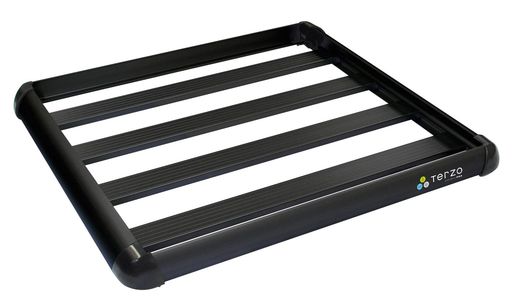 Terzo テルッツォ (by PIAA) ルーフラック 1個入 アルミルーフラック 長さ:110cm x 幅:105cm スタンダードサイズ ブラック EA303B｜U-JIN SHOP 店