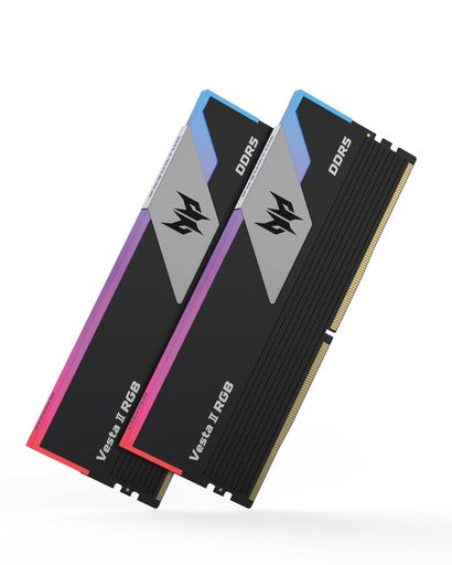 AcerPredatorVestaIIDDR56800MHzデスクトップPC用メモリ32GB(16GBx2枚)CL32RGB(発光型)シリーズ(PC5-54400)IntelXPM3.0準拠AMDEXPOメモリキット