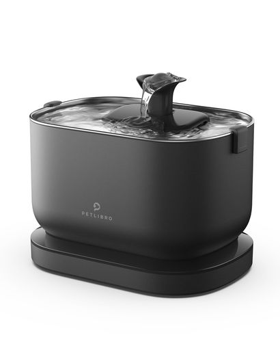 PETLIBRO自動給水器猫犬2.5Lコードレス充電式5000mAh電池内蔵2WAY給電レーダー感知センサー給水/連続給水静音4重ろ過ステンレストレイ