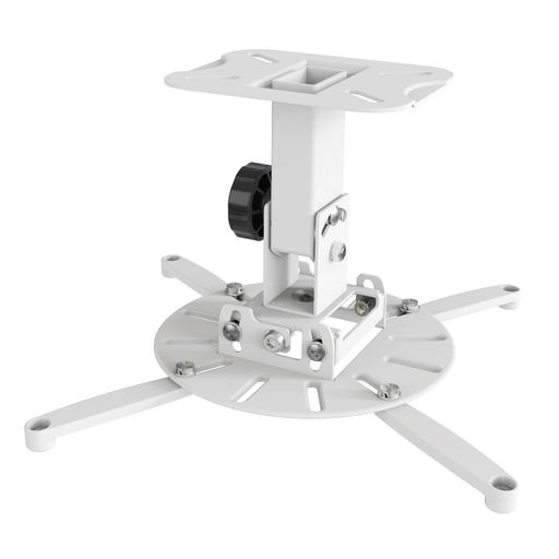 GIBBONMOUNTSプロジェクター天井吊り金具360度回転可能前後左右プラスマイナス30°調節可能ユニバーサルシーリング耐荷重15KGスタンドホワイト