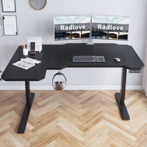 Amazon.co.jp: Radlove デスク 電動式 パソコンデスク