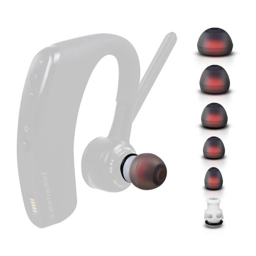 CHOCKALOTTAインイヤ式チップ1セットアダプタマウントPlantronics(プラントロニクス)Voyager5200/VoyagerLegendヘッドセット対応(S/M/Lの3点1組のシリコーンイヤーチップ)