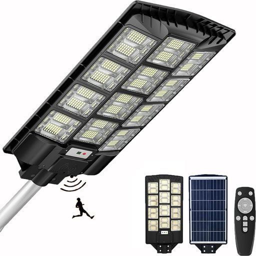 【1392個LED・大型 超明るい 】LED ソーラー街灯 屋外 1400w 60000LM 外灯 IP67防水 センサーライト 屋外 人感センサー 光センサー 防犯最適 led街灯 屋外照明 夜間自動点灯 6V/40000mAH ポール/壁に取&hellip;｜U-JIN SHOP 店