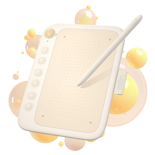 UGEEペンタブQ6ペンタブレット6.3x3.5インチスマホ対応板タブお絵描きショートカットキー6個16384レベル筆圧60°傾き検知比率変更ボタンイラスト携帯便利超薄型