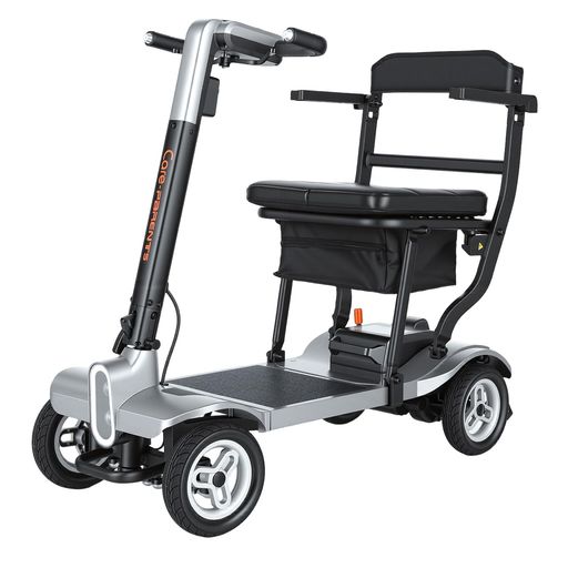 Care-parents電動年がしら鉄道車両電動車いす超軽さ17.4kg動かすお墨付き不必要折りたたみパウダーコンパクト組み立て不必要軽銀製電磁打ちきり耐荷重125kg年代順の継続走行18kmLED点火装置介護装置老いらく者御拾いかばい立て(CP-DF100)