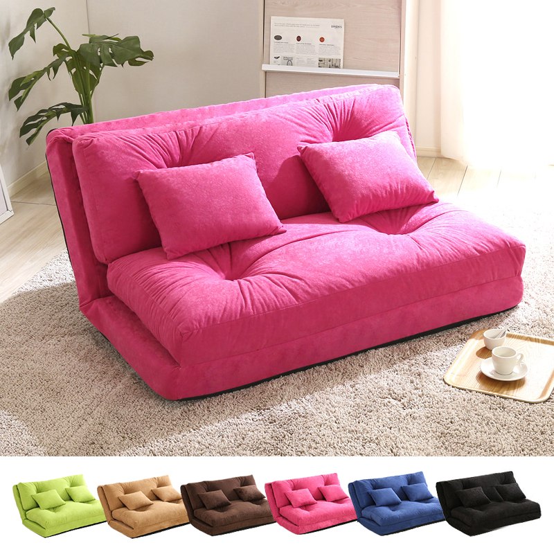 21新作 ソファーベッド ソファベッド 折りたたみ リクライニング 3wayソファベッド Fluffy フラフィ1 布生地 ピンク グリーン ブラウン ベージュ ブルー ブラック Fucoa Cl