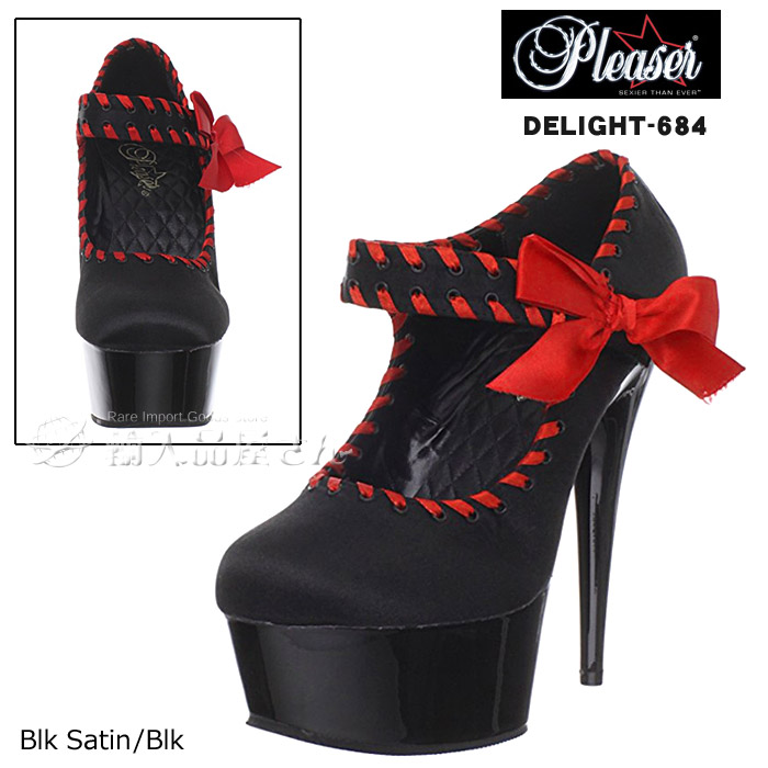 選べる靴用品プレゼント付 即納 Pleaser プリーザー パンプス 厚底パンプス ハイヒール レディース 靴 黒 ブラック 赤 レッド カジュアル パーティー お呼ばれ キャバ かわいい 通勤 結婚式 ウエディング おしゃれ 衣装 オフィスカジュアル 23.5cm ヒール15cm DELIGHT-684|輸入品屋さん