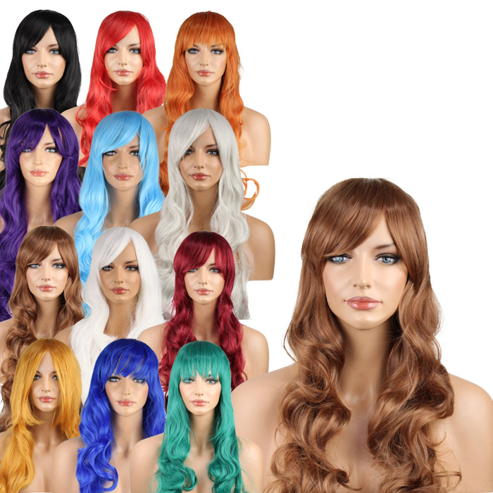 U New Sauvage Wig Wig Long Curl Medium Long Color Wig Woman Men
