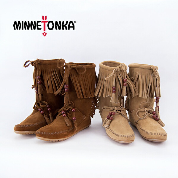 【SALE 50%OFF】MINNETONKA ミネトンカ レディース ウッドストック モカシンブーツ[1662/1667/1668]【FW】【返品取り替えっこ不可】 靴-ブーティ
