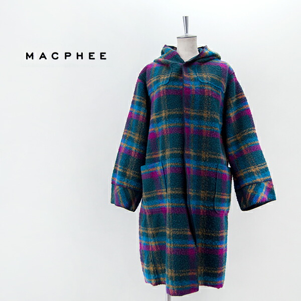 【SALE 40%OFF】TOMORROWLAND MACPHEE マカフィー レディース しろがね色照合のしるし フーデッド厚地の外套［12-08-34-08101]【2023FW】【返品取り替えっこ不可】