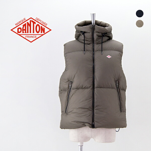 DANTON フード付ダウンベスト　チャコールグレー　L 美品　ユニセックス 楽天市場】DANTON ダントン フード付き ダウンベスト DT-A0536