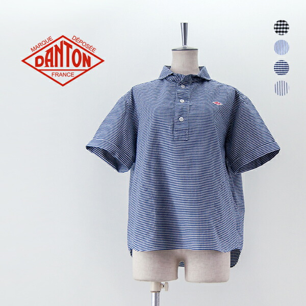 DANTON ダントン レディース 丸襟 半袖ティーシャツプルオーバー［DT-B0283OXP］【ベーシック】
