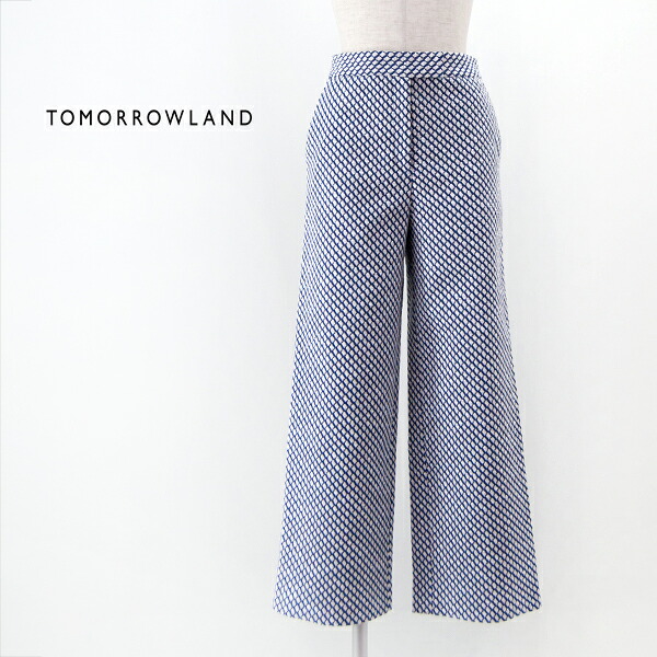 TOMORROWLAND トゥモローランド レディース ダイヤストレッチ セミワイドパンツ［13-04-42-04301］【2024SS】｜ユナイテッドオーク