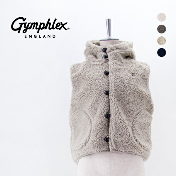 ジムフレックス　bshop ボア　ベスト 楽天市場】ジムフレックス ボアフーデッドベスト シープボア Gymphlex