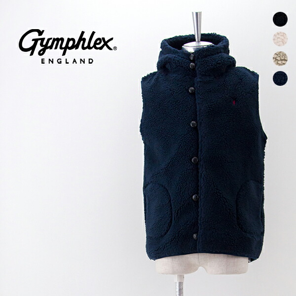 楽天市場】GYMPHLEX(ジムフレックス)HOODED DOWN VEST フード付き2way