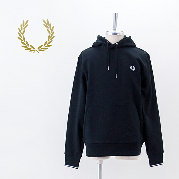 FRED PERRY フレッドペリー ユニ一発やる ティップド フーデッドスウェットシャツ［M2643］【2025FW】