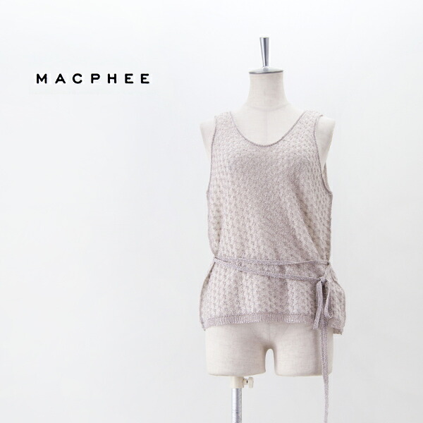 【SALE 40%OFF】TOMORROWLAND MACPHEE マカフィー レディース ルレックスモヘヤ タンクトップ［12-02-51-02008］【2025SS】【返品交換不可】｜ユナイテッドオーク