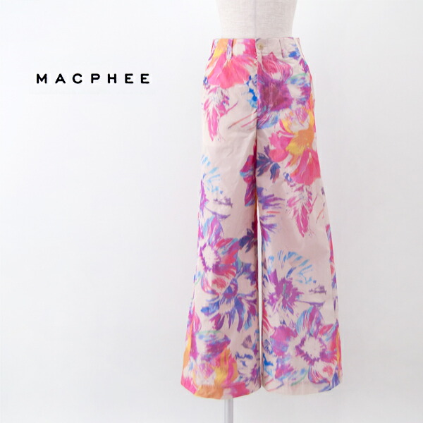 【SALE 40%OFF】TOMORROWLAND MACPHEE マカフィー レディース ワープフラワープリント 広々としたズボン下［12-04-52-04201］【2025SS】【返品取り替えっこ不可】