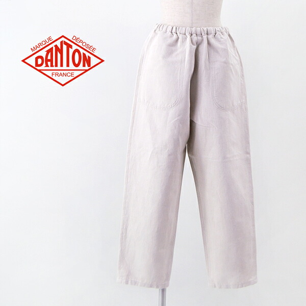 DANTON ダントン レディース コットンリネン イージーパンツ［JD-2540KWL］【BASIC】｜ユナイテッドオーク