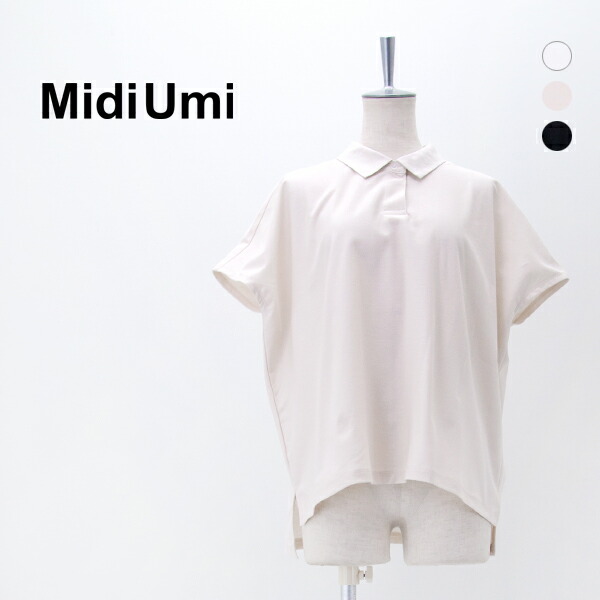 Midi Umi ミディウミ レディース ポロノースリーブプルオーバー［1-71983261］【2026SS】