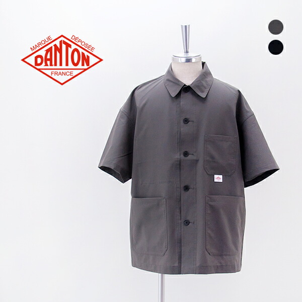 DANTON ダントン メンズ 下唇立ちふさがる 半袖カバーオールシャツ［DT-B0440CDS］【2026SS】