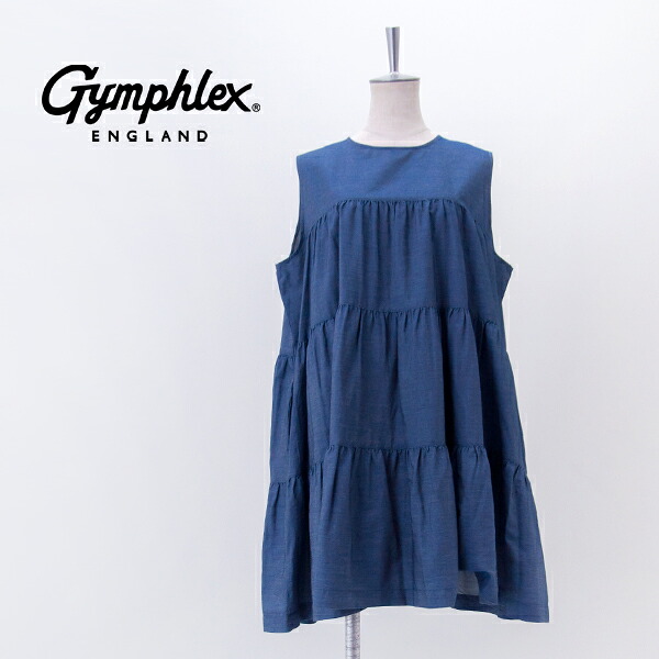 Gymphlex ジムフレックス レディース デニム ティアードチュニック［GY-B0470DPD］【2026SS】｜ユナイテッドオーク