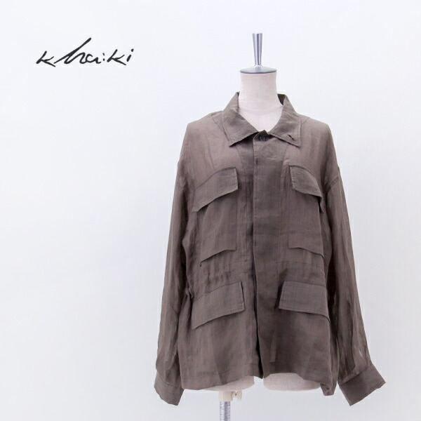 【SALE 40%OFF】kha:ki カーキ レディース ラミー B.D.U. シャツジャケット［MIL26HJK3249］【2026SS】【返品交換不可】｜ユナイテッドオーク