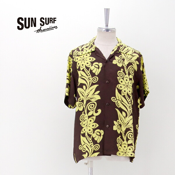 SUN SURF サンサーフ メンズ レーヨンハワイアンシャツ PICTOGRAPH FLOWER［SS39616］【2026SS】｜ユナイテッドオーク