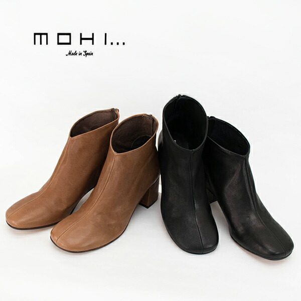 内祝い Mohi モヒ レディース Contry スクエアトゥレザーショートブーツ Mj1 fw メール便なら送料無料 Mmc Ovando Cloud