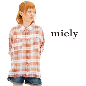 miely ミエリー レディース チェックシャツ［ME32-304JTC］【SS】(6s3-8)｜ユナイテッドオーク