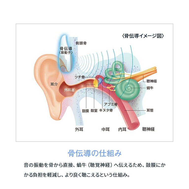 新しく着き 骨伝導パワー集音器 イヤーソニックイン ハイブリッド - 音声拡聴器 集音器 乾電池式 耳あな イヤホン 軽度 難聴 聞こえ 骨伝導  空気振動 両方 イヤフォン 父の日 母の日 敬老の日 プレゼント ギフト 補聴器 Goldendance GD-ES-01 fucoa.cl