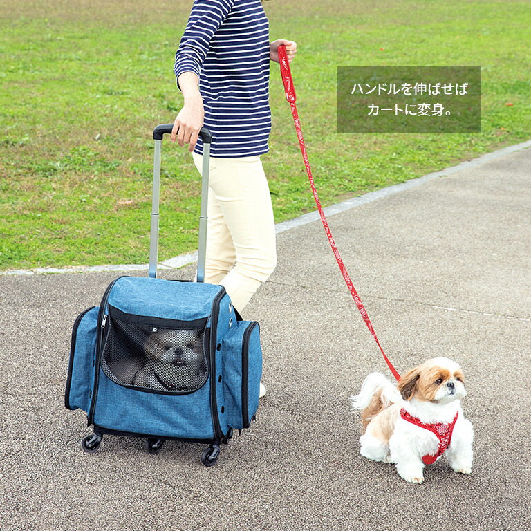 蔵 Gokigen キャリーわんにゃん ペットキャリー キャリーバッグ リュック 耐荷重10kg 犬 猫 犬用 小型犬 猫用 リュックショルダー カート 旅行 移動 持ち運び 防災 災害 イヌ ネコ Fucoa Cl