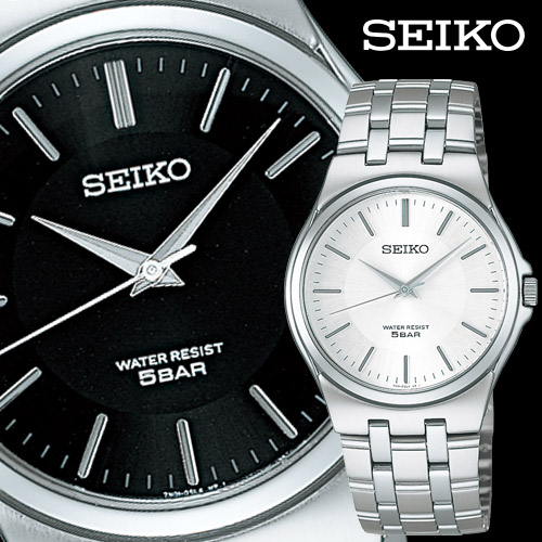 楽天市場 セイコー クオーツウォッチ Scxp021 Scxp023 腕時計 シンプル メンズ スタンダード ウォッチ 防水 生活防水 ホワイト ブラック U Port ユーポート