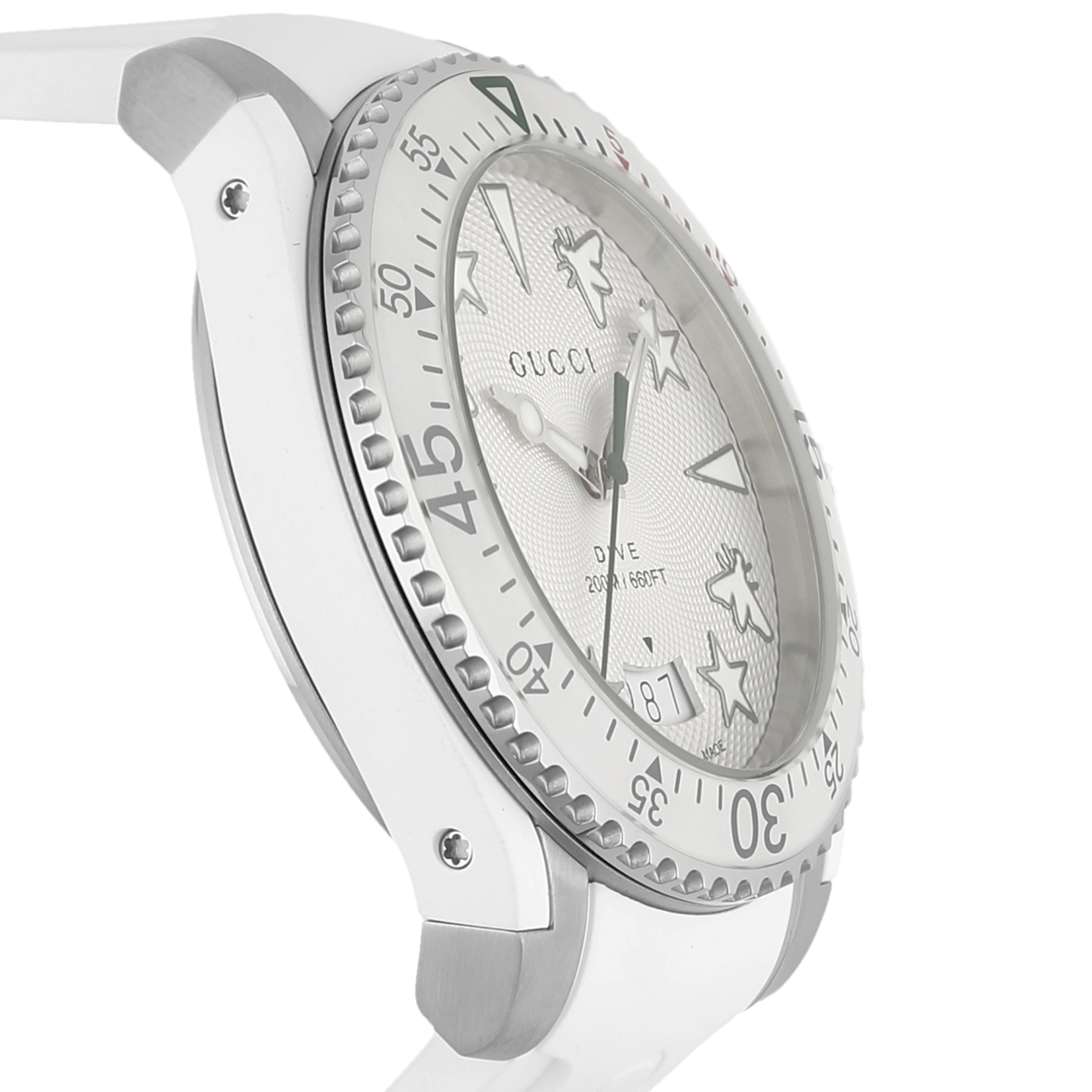 GUCCI グッチ DIVE YA136337 クォーツ グレー ダイヴ ブランド ユニセックス 時計 腕時計 高級腕時計 最大98％オフ！ DIVE