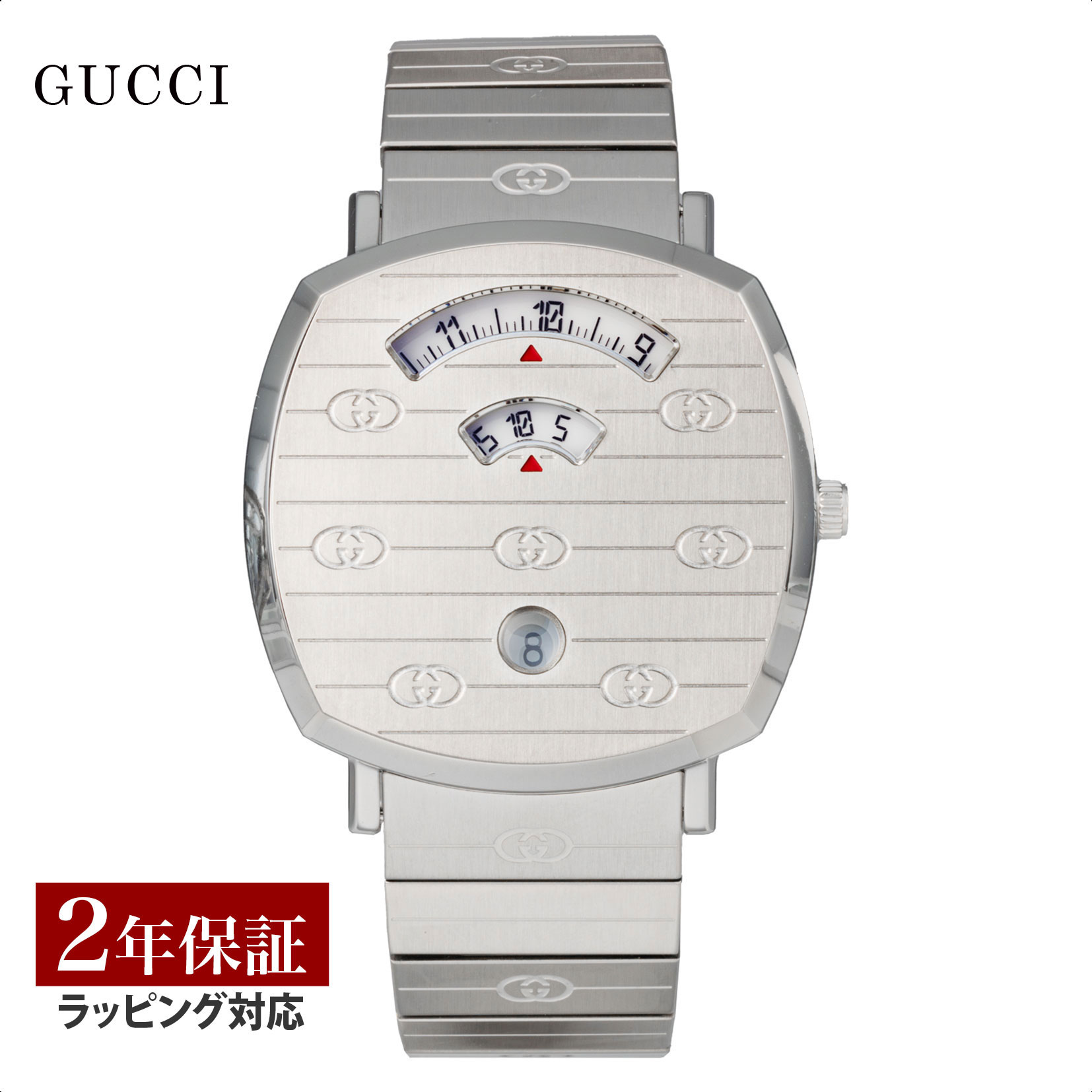 【新品未使用】GUCCI シルバー メッシュバンド 時計 GUCCI 腕時計 シルバー メッシュバンド
